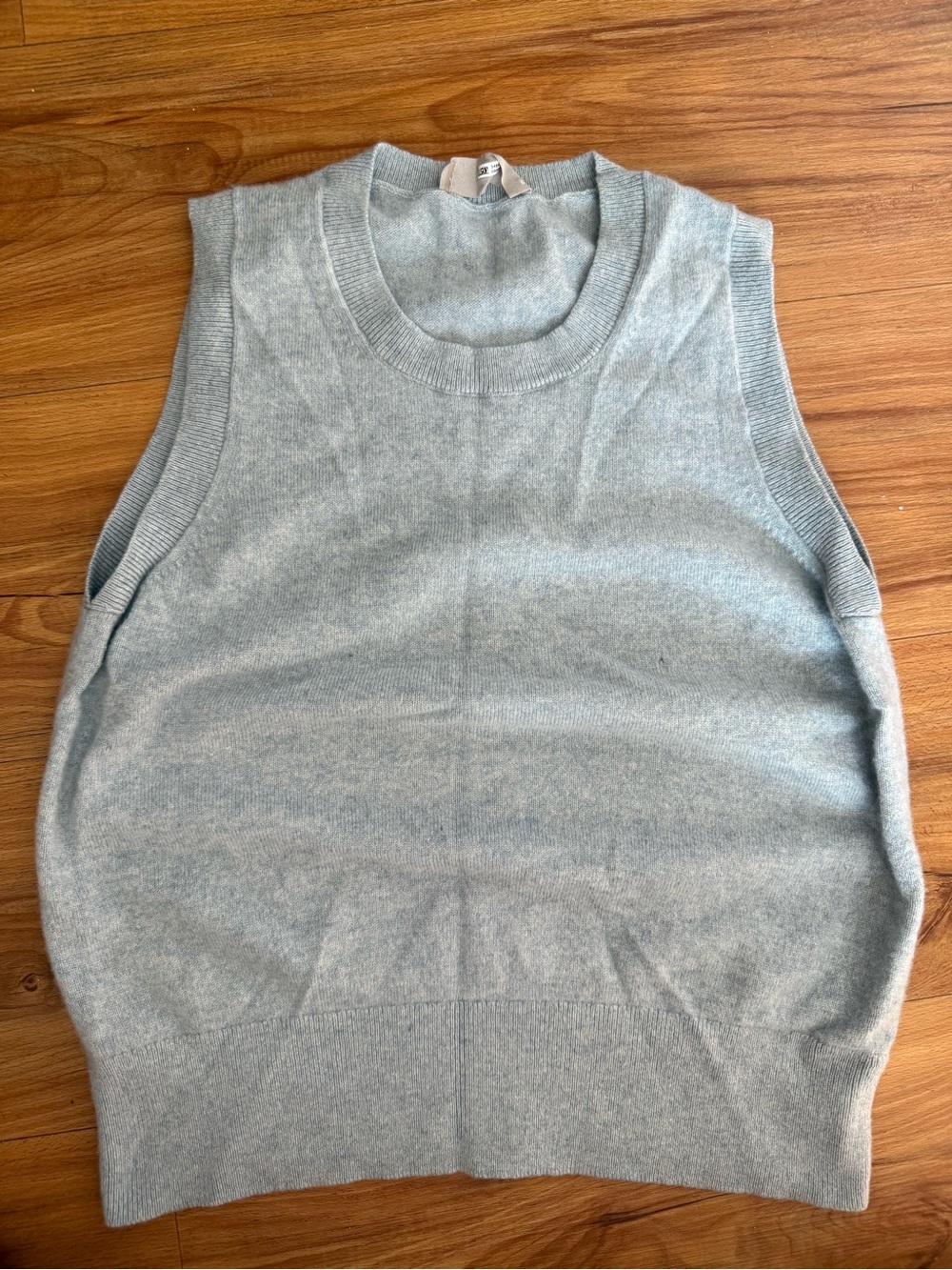 Everlane Light Blue Cashmere Sweater Vest
